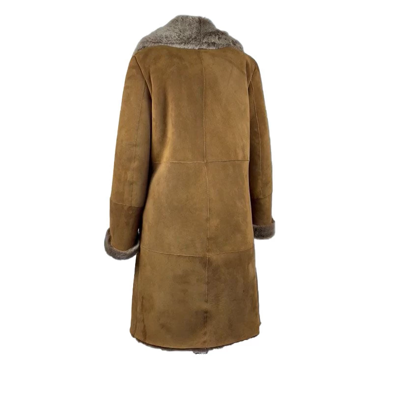 Sabina Tobacco Long Shearling Coat 7 Sabina Tobacco Long Shearling Coat - Image 5