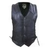 Laced Unisex Motorcycle Leather Vest With Adjustable Side Laces -Leather Clothing Store Vest002 34aef50d 7dd2 47a7 b890 ec444ce383af
