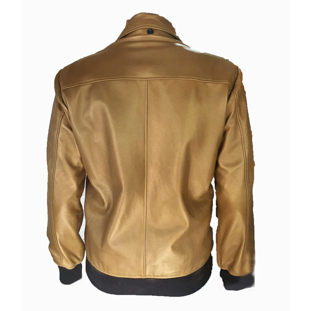 Andrew Golden Bomber Jacket 4 Andrew Golden Bomber Jacket - Image 2