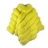 Women's Yellow Fox Fur Cape/ Poncho 2 Women's Yellow Fox Fur Cape/ Poncho -Leather Clothing Store Yellow 1