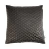 Black Leather Quilted Pillow Cover -Leather Clothing Store ZFR 4511 46473585 9b4c 4460 9665 b219d2c3eb55