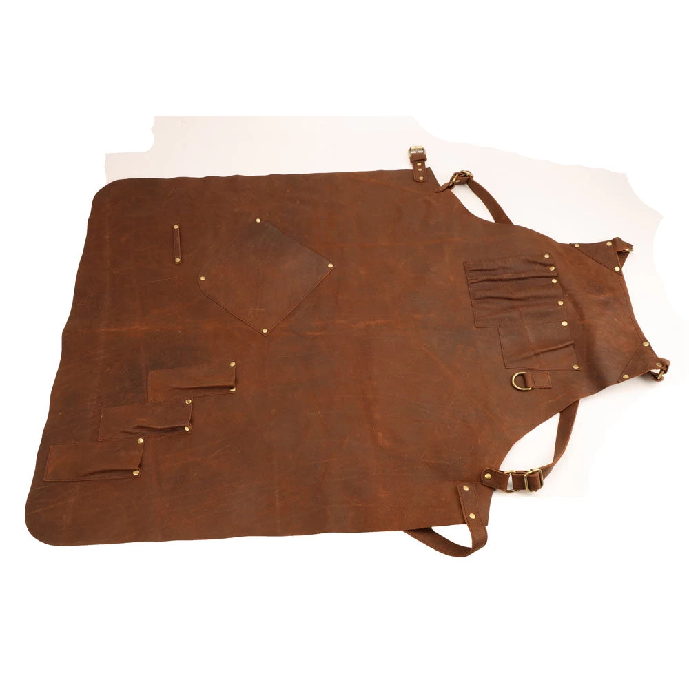 Brown Leather Apron 4 Brown Leather Apron - Image 2