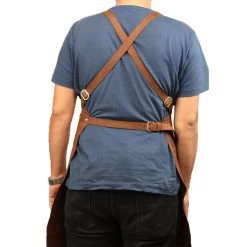 Brown Leather Apron 7 Brown Leather Apron -Leather Clothing Store ZFR 4526